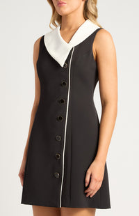 Marielle Sleeveless Mini Dress - Black