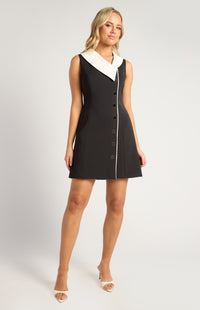 Marielle Sleeveless Mini Dress - Black