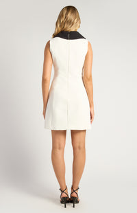 Marielle Sleeveless Mini Dress - White