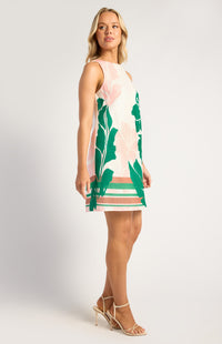 Tullia Mini Dress - Pink/Green