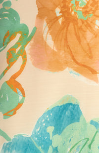 Jamison Floral Dress - Tangerine