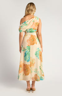 Jamison Floral Dress - Tangerine