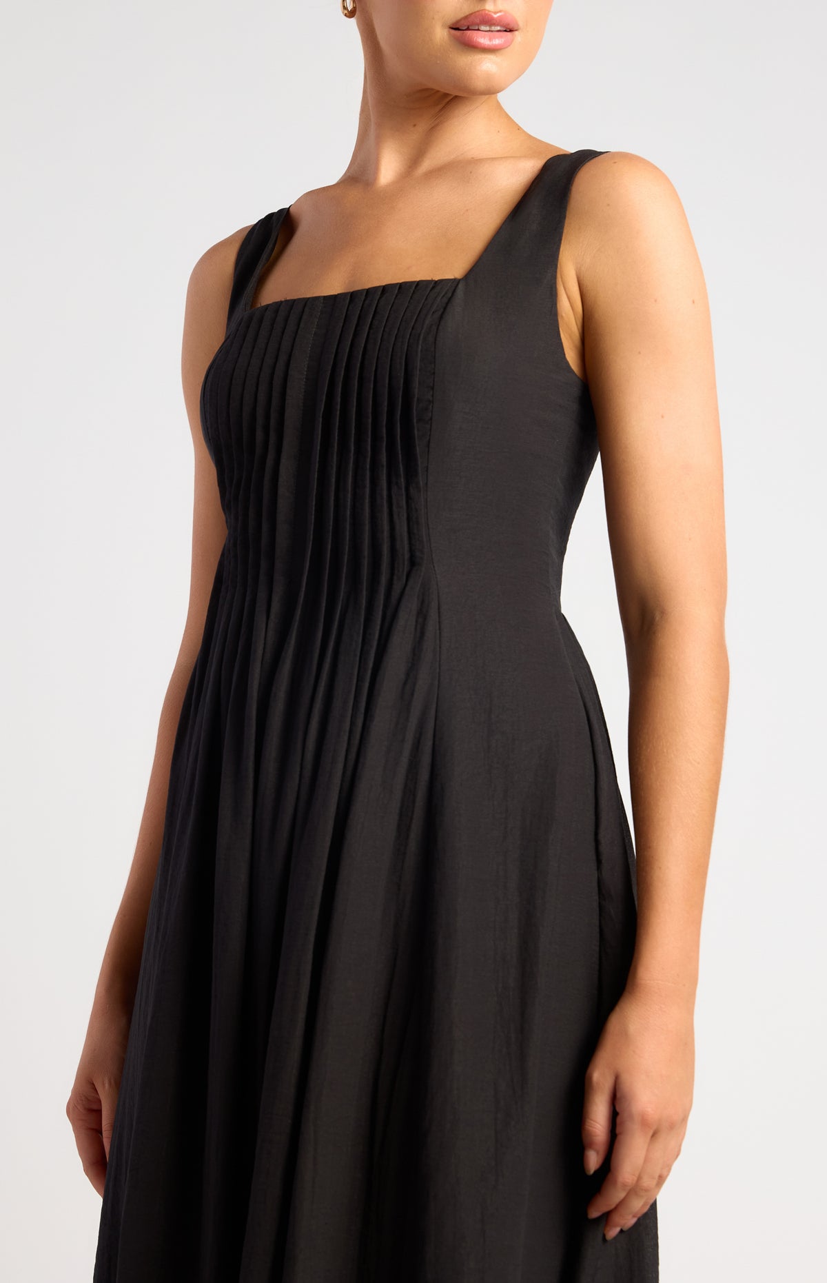 Joaquin Midi Dress - Black