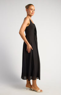 Joaquin Midi Dress - Black