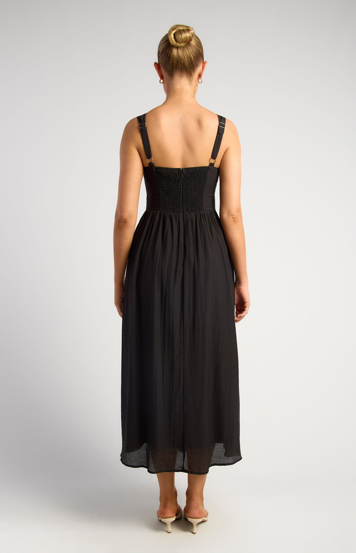 Joaquin Midi Dress - Black