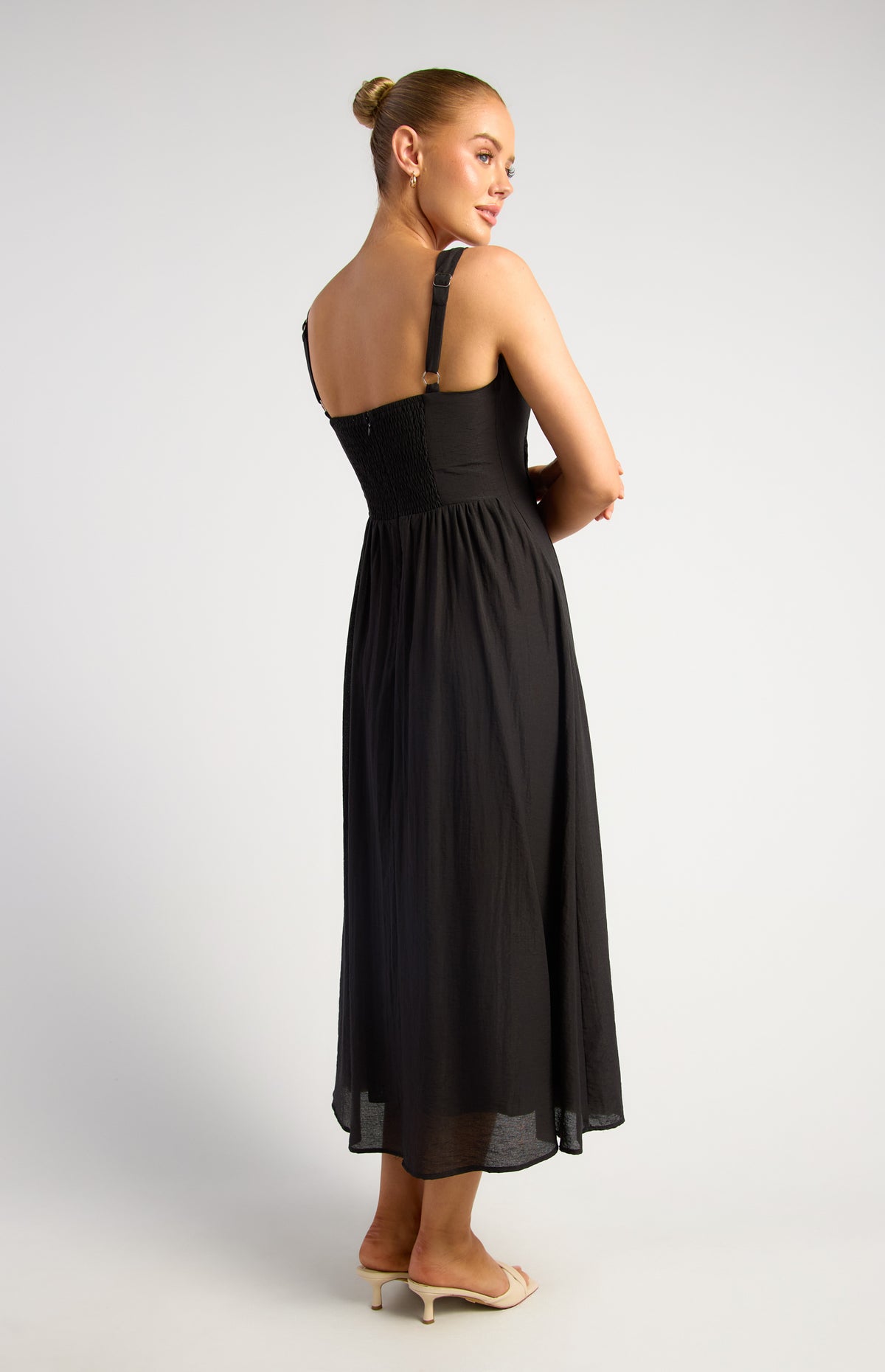 Joaquin Midi Dress - Black