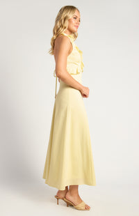 Gracia Midi Dress - Lemon