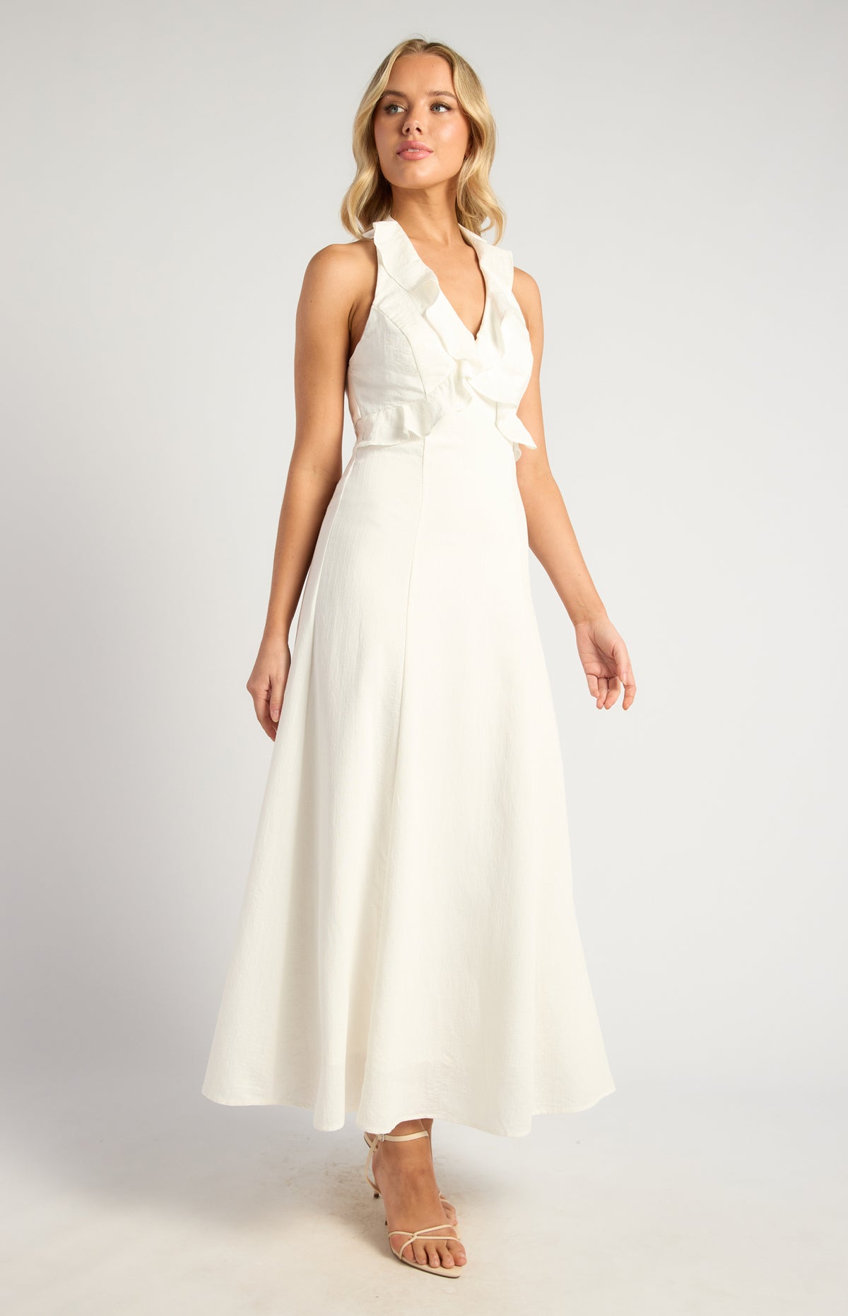 Gracia Midi Dress - White