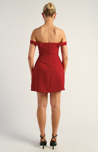 Declan Mini Dress - Red