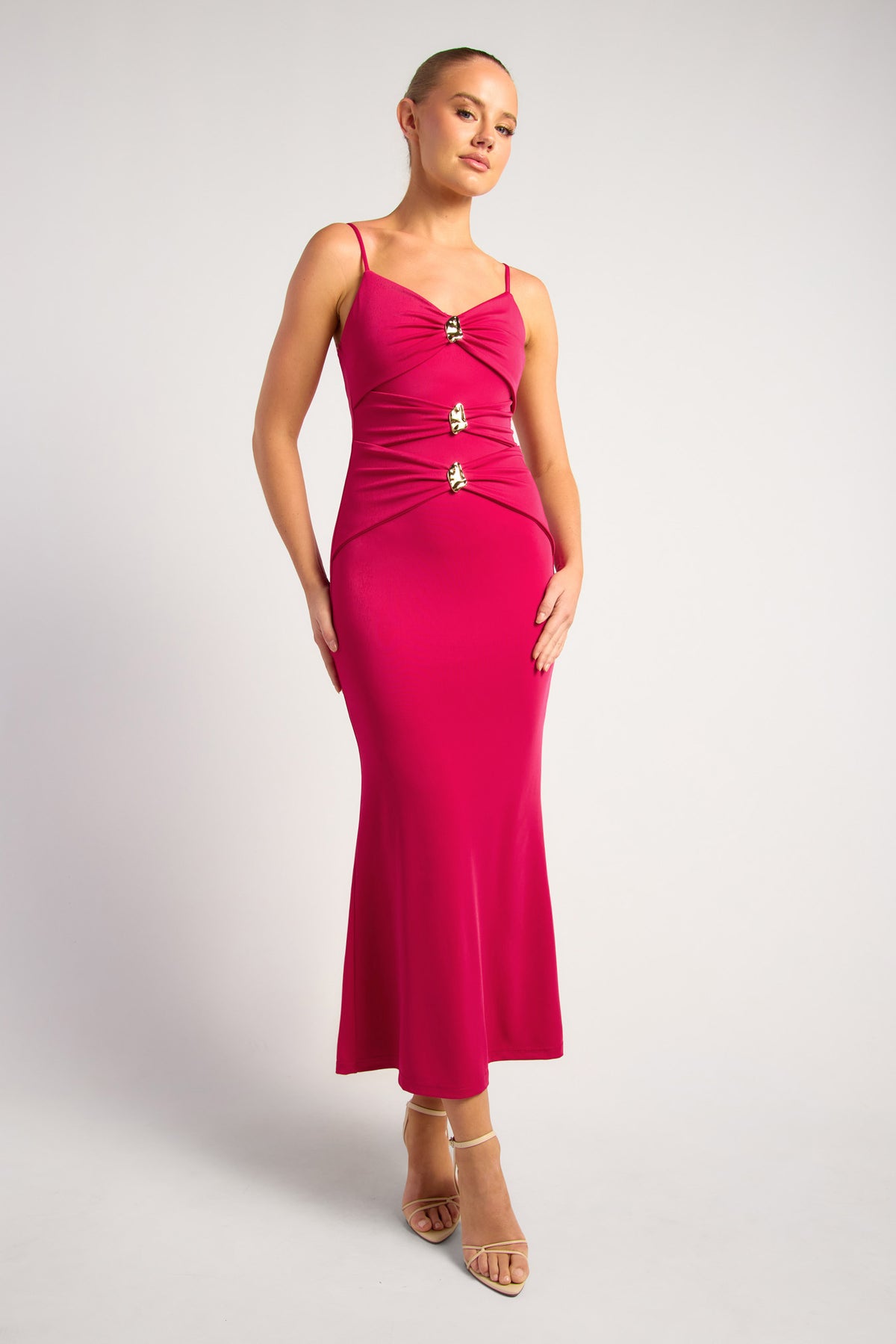 Sonya Maxi Dress - Fuchsia
