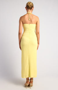 Sinead Halter Dress - Butter