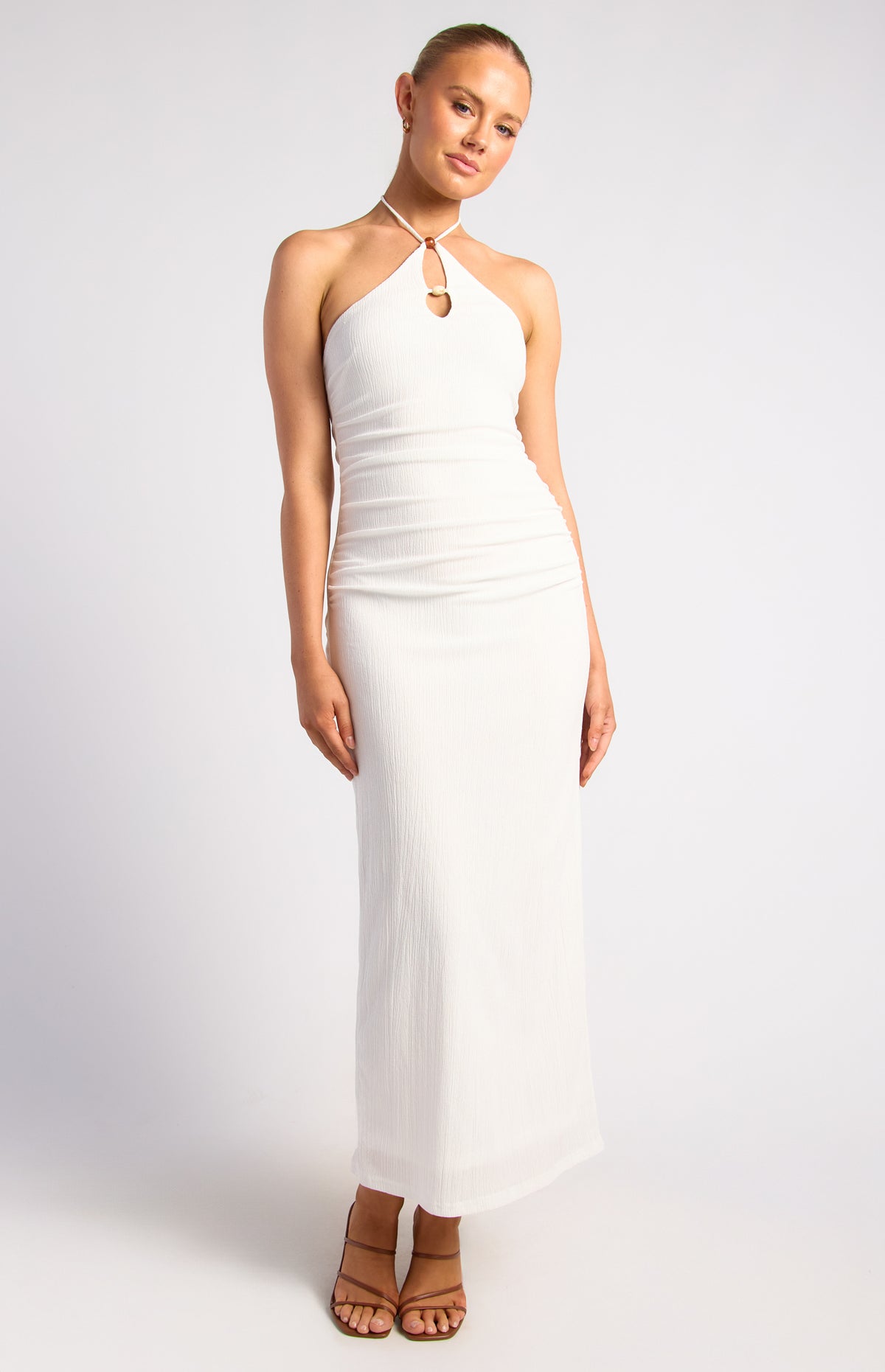 Sinead Halter Dress - White