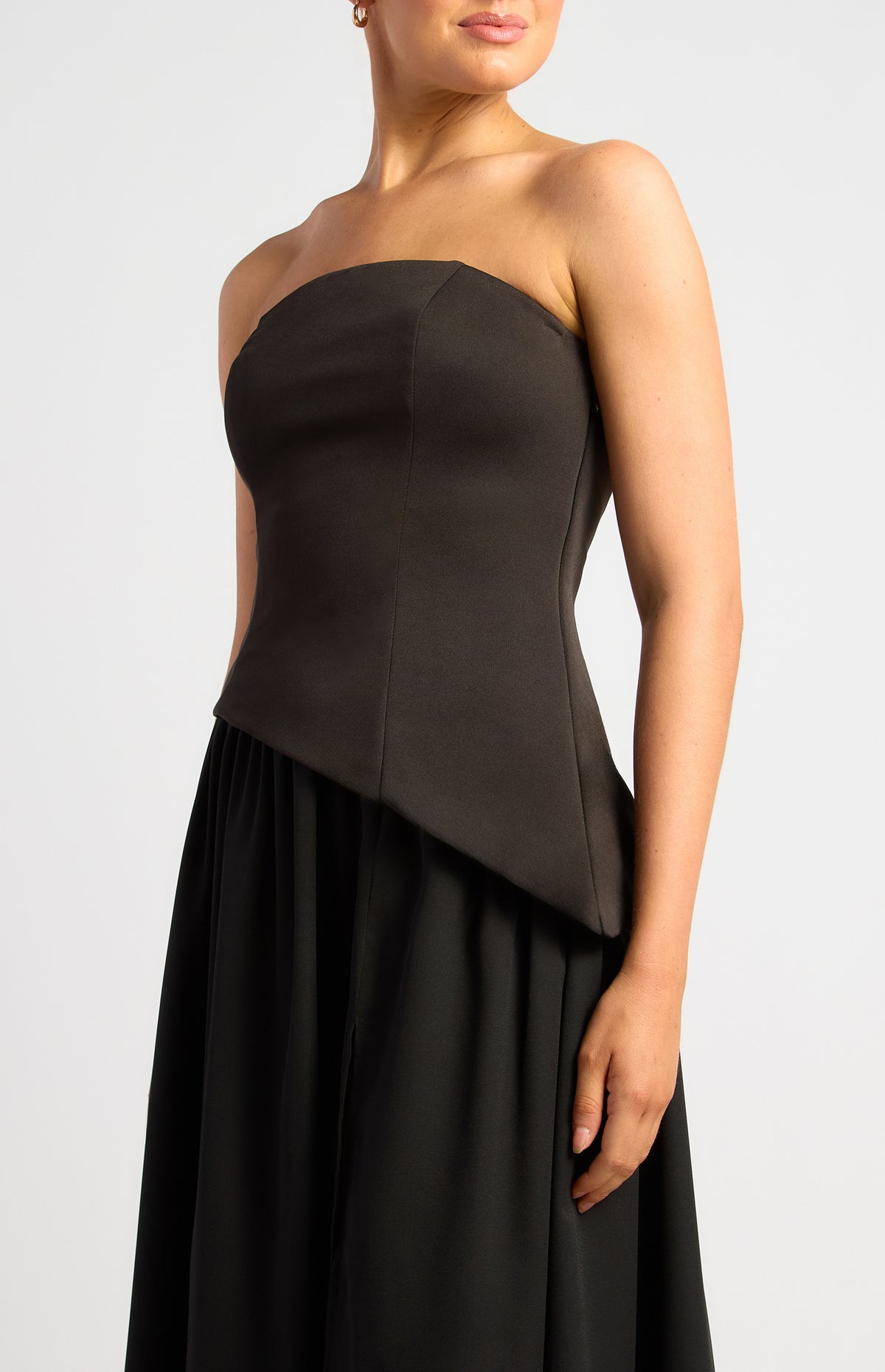 Kennie Strapless Maxi Dress - Black
