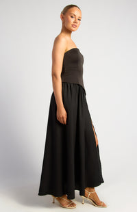 Kennie Strapless Maxi Dress - Black