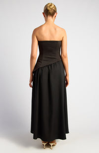 Kennie Strapless Maxi Dress - Black