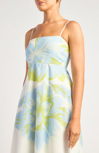 Saja Floral Maxi Dress - Blue/Green