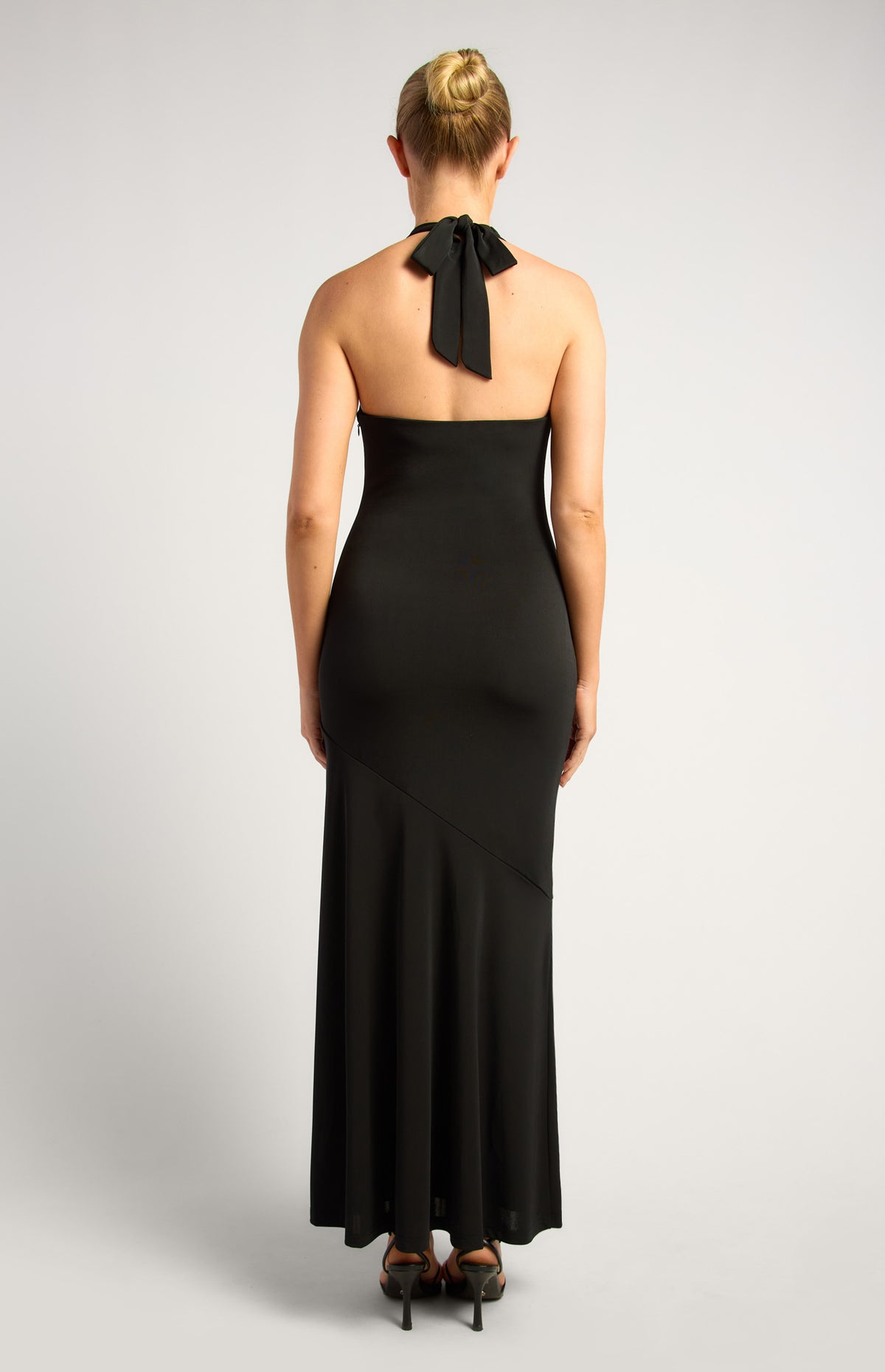 Patty Halter Maxi Dress - Black