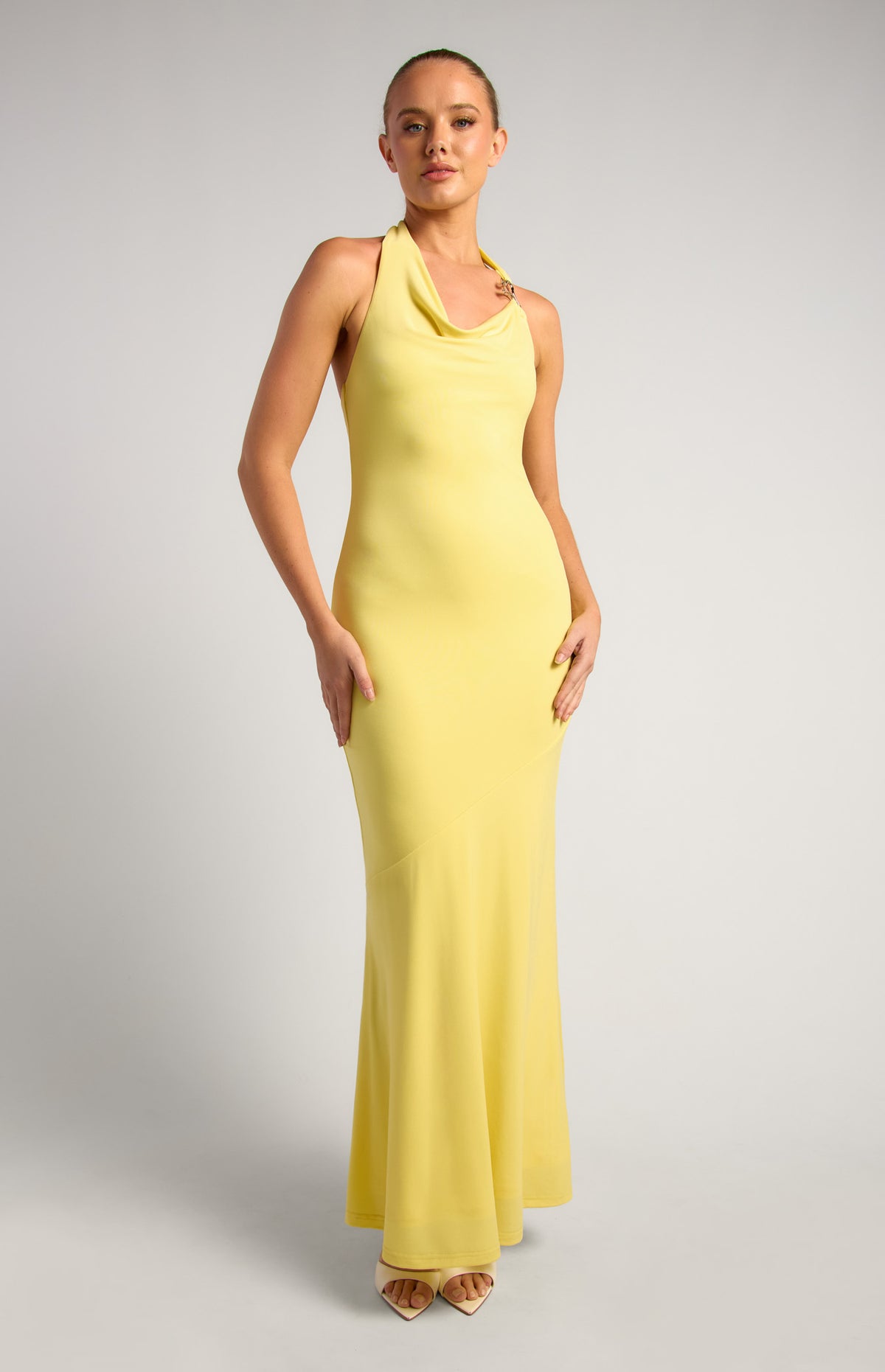 Patty Halter Maxi Dress - Yellow