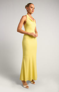 Patty Halter Maxi Dress - Yellow