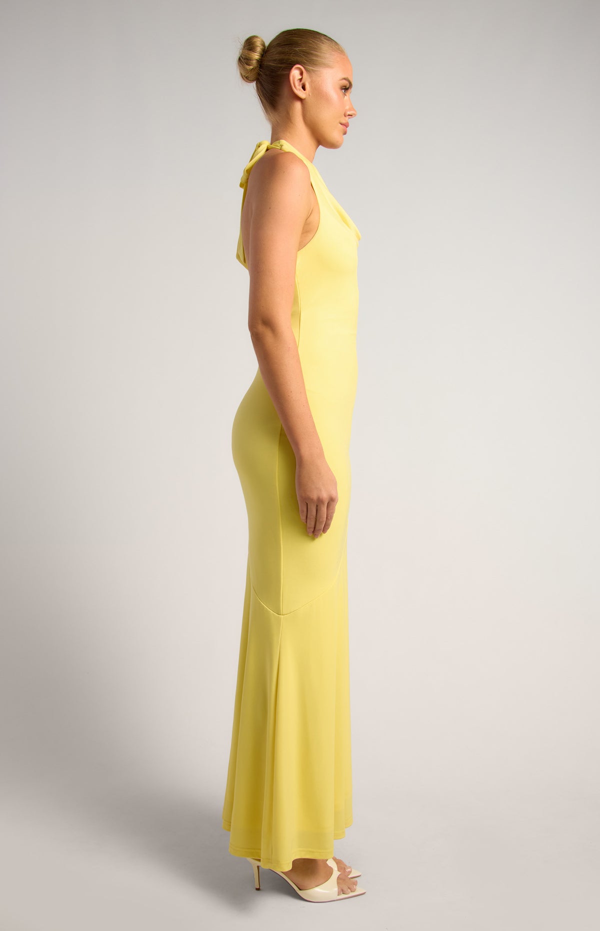 Patty Halter Maxi Dress - Yellow