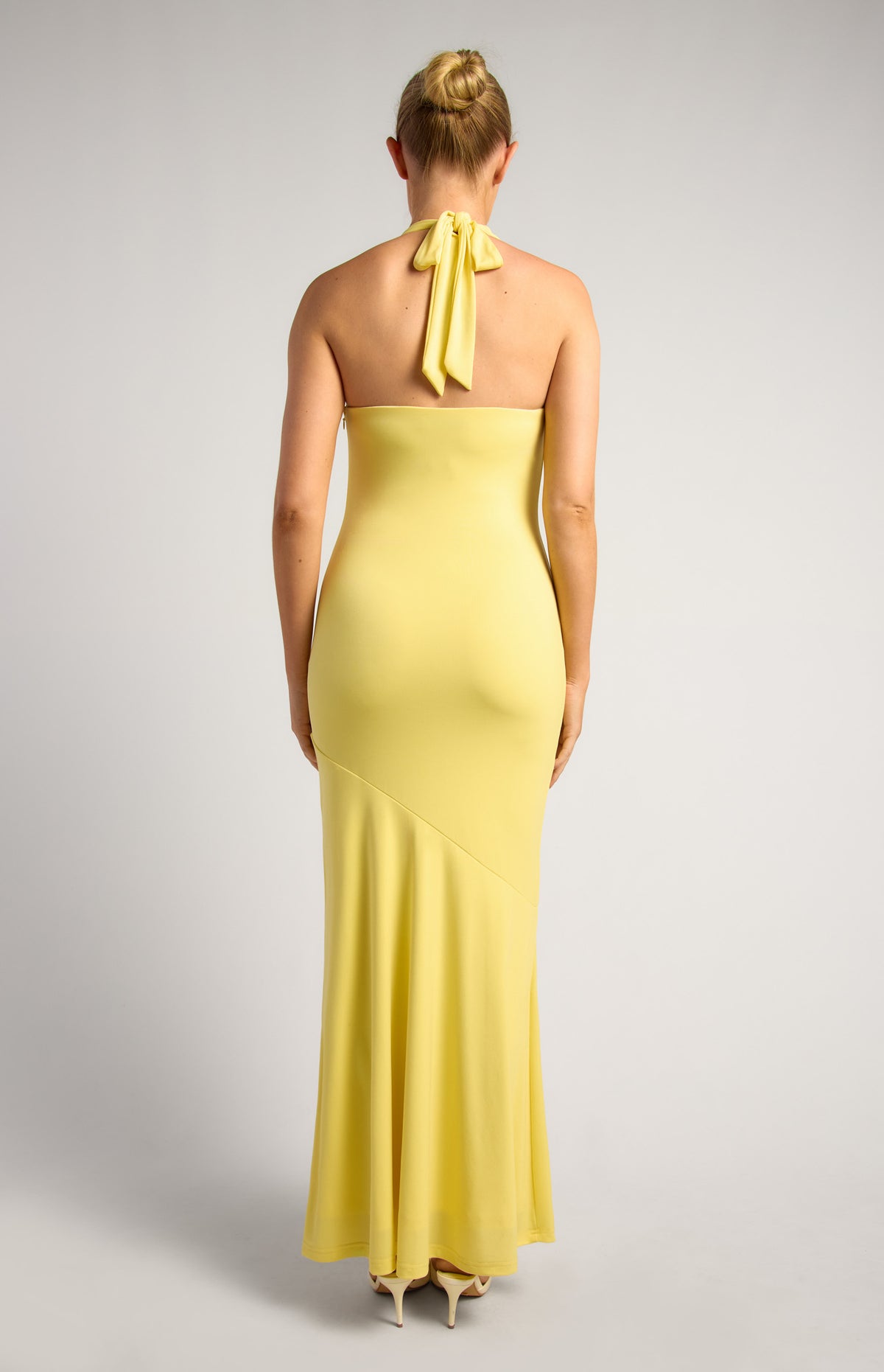 Patty Halter Maxi Dress - Yellow