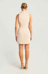Jye Sleeveless Mini Dress - Bone