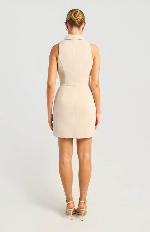 Jye Sleeveless Mini Dress - Bone