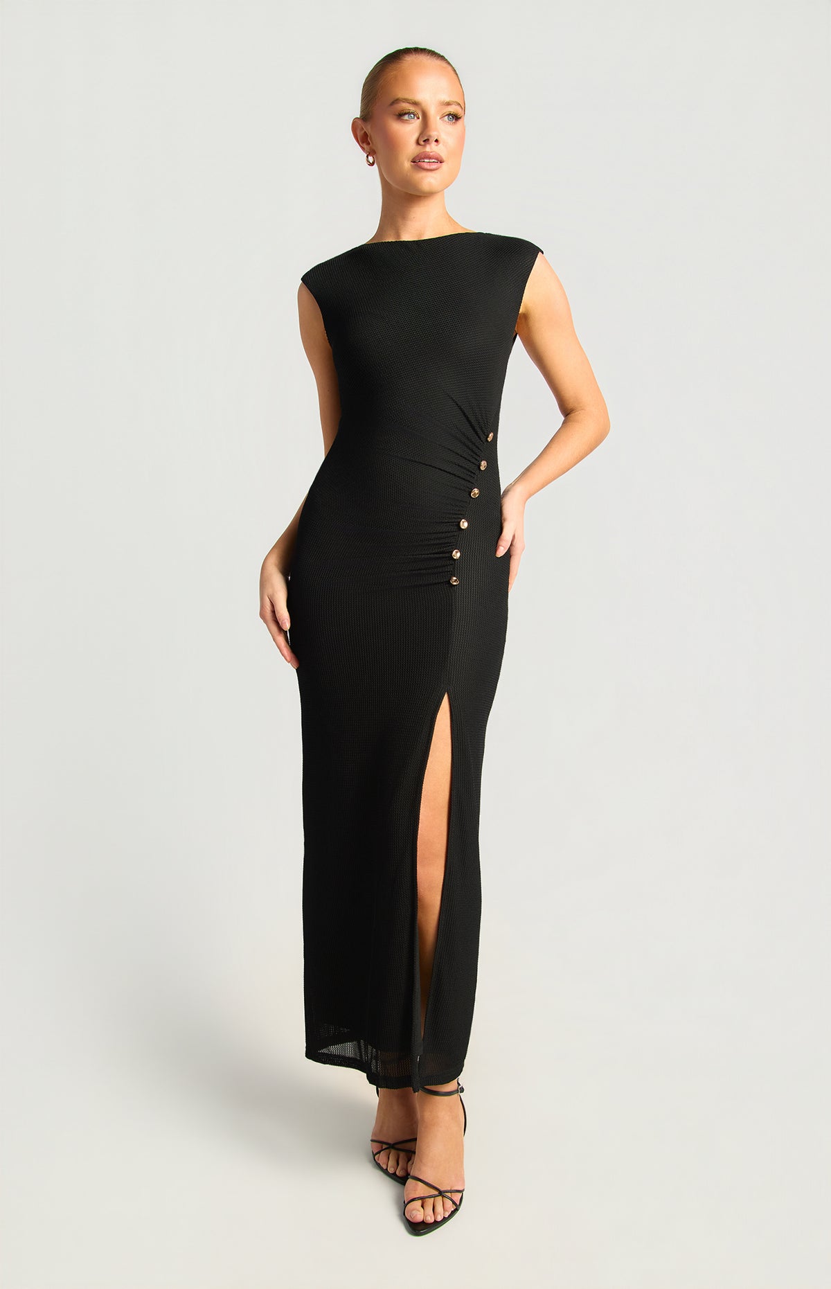 Darlington Sleeveless Maxi Dress - Black