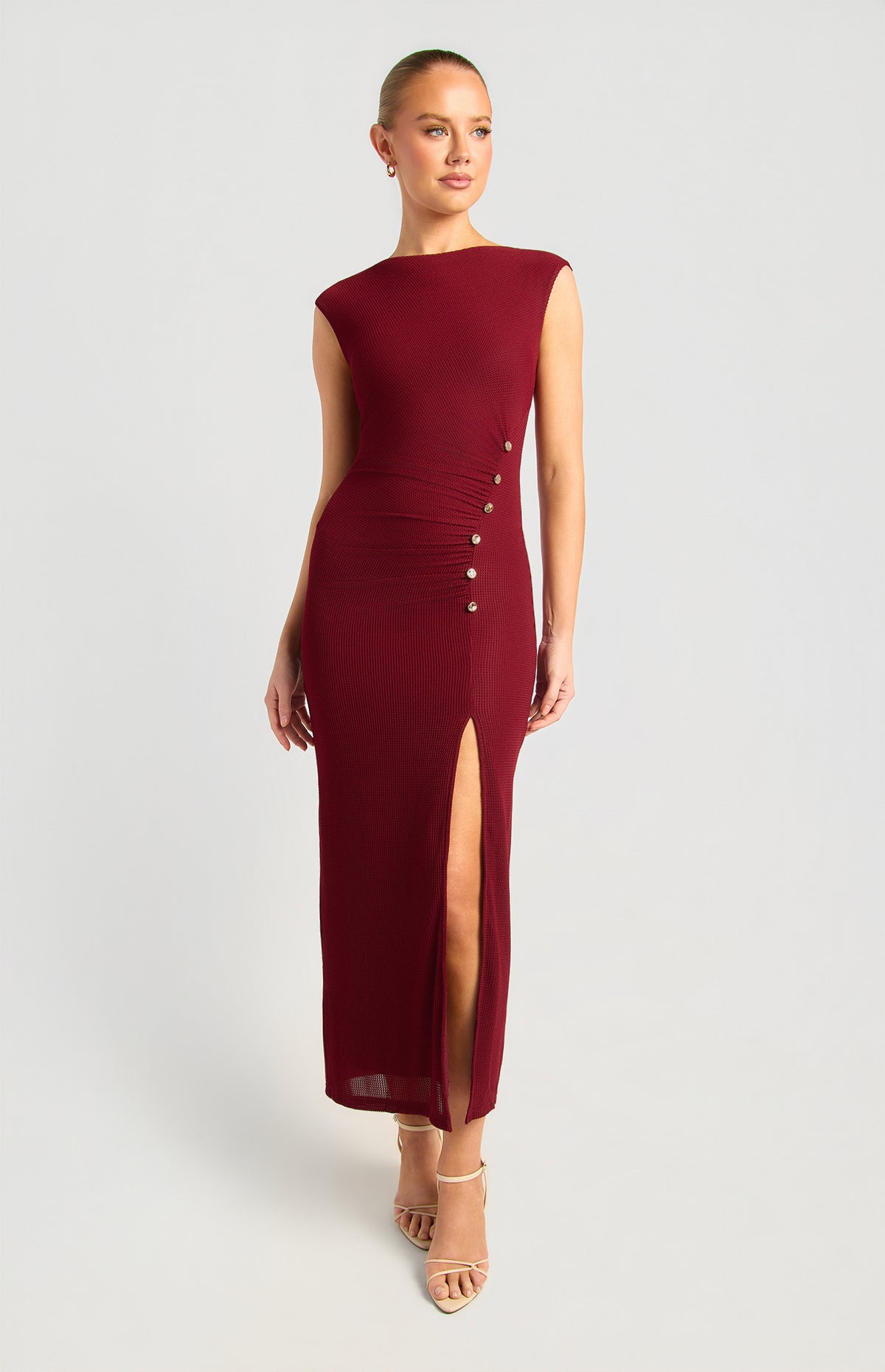 Darlington Sleeveless Maxi Dress - Wine