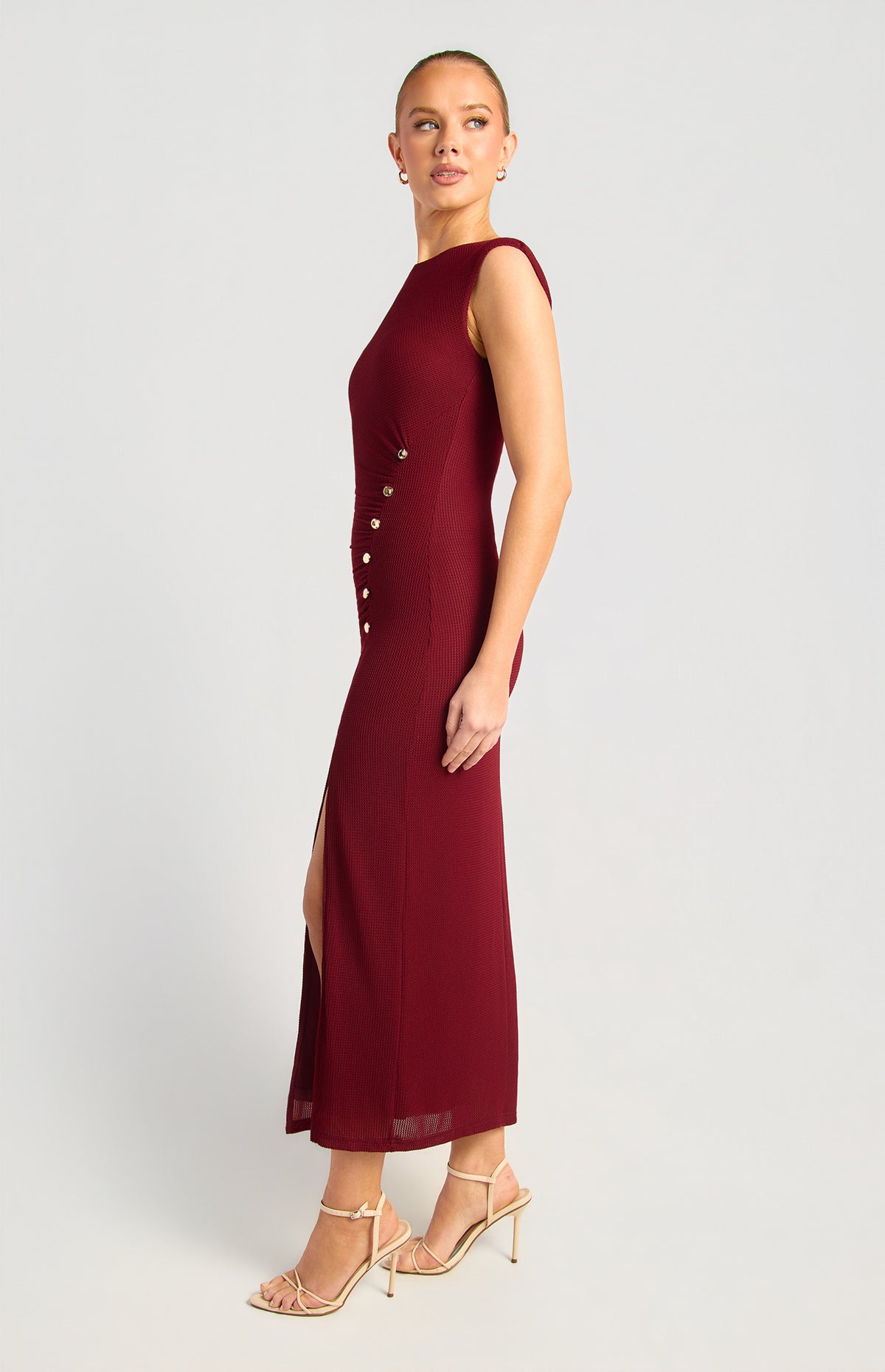 Darlington Sleeveless Maxi Dress - Wine