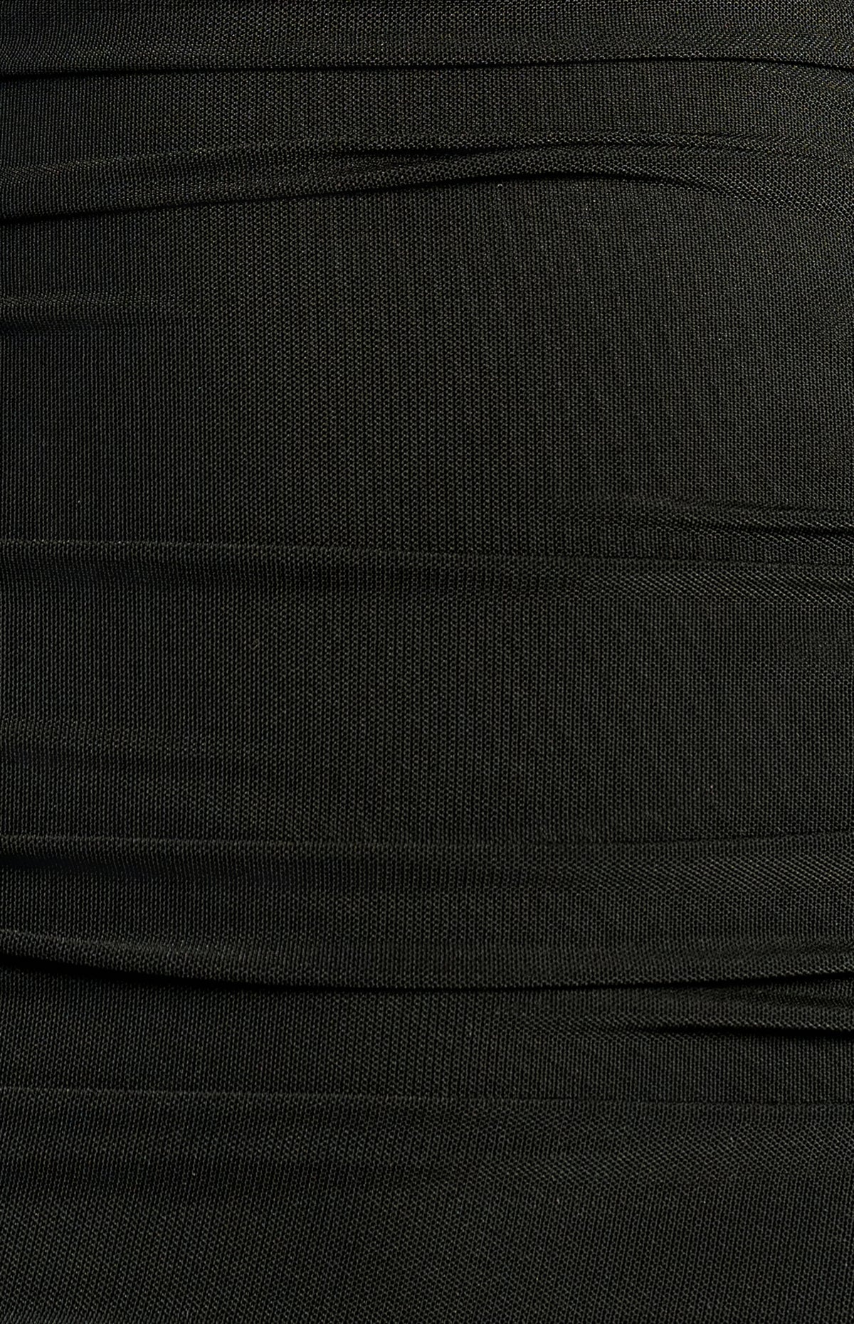 Nyomi One-Shoulder Mesh Dress - Black