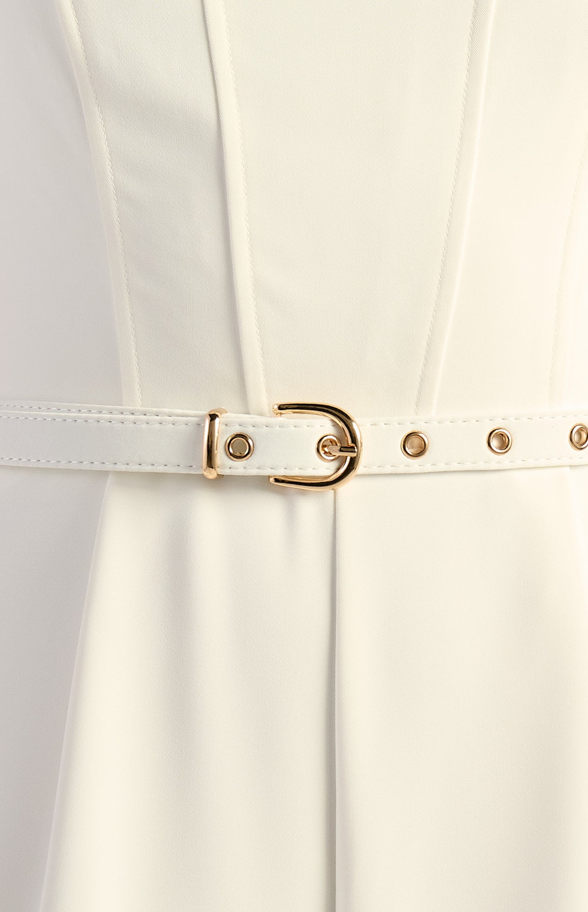 Romana Halter Jumpsuit - White