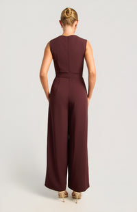 Jessima Sleeveless Jumpsuit - Cherry