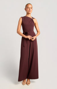 Jessima Sleeveless Jumpsuit - Cherry