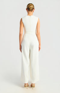 Jessima Sleeveless Jumpsuit - White
