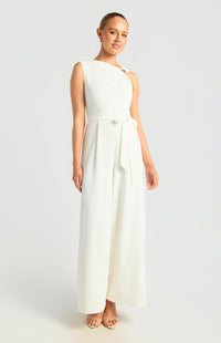 Jessima Sleeveless Jumpsuit - White