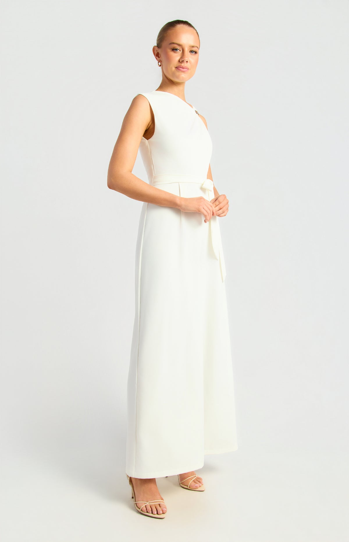 Jessima Sleeveless Jumpsuit - White