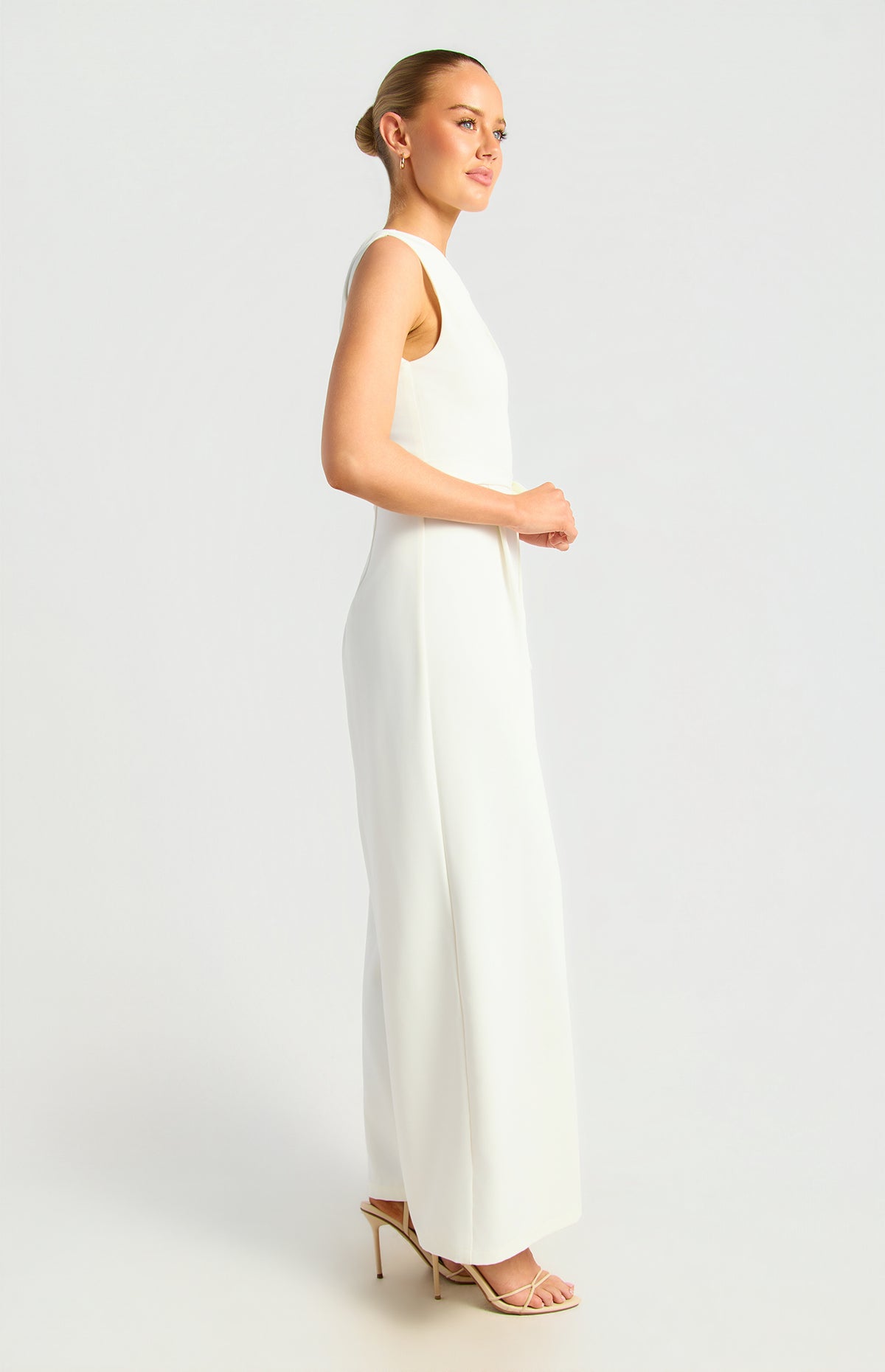 Jessima Sleeveless Jumpsuit - White