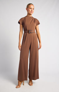 Sybella Jumpsuit - Chocolate