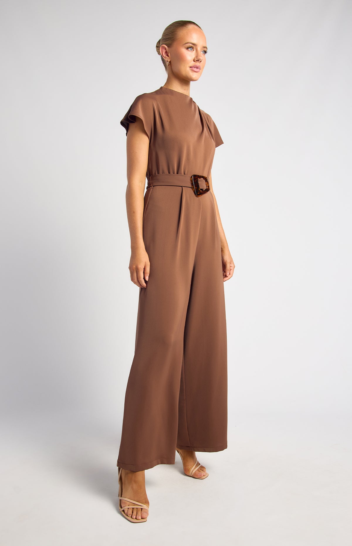 Sybella Jumpsuit - Chocolate