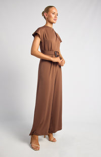 Sybella Jumpsuit - Chocolate