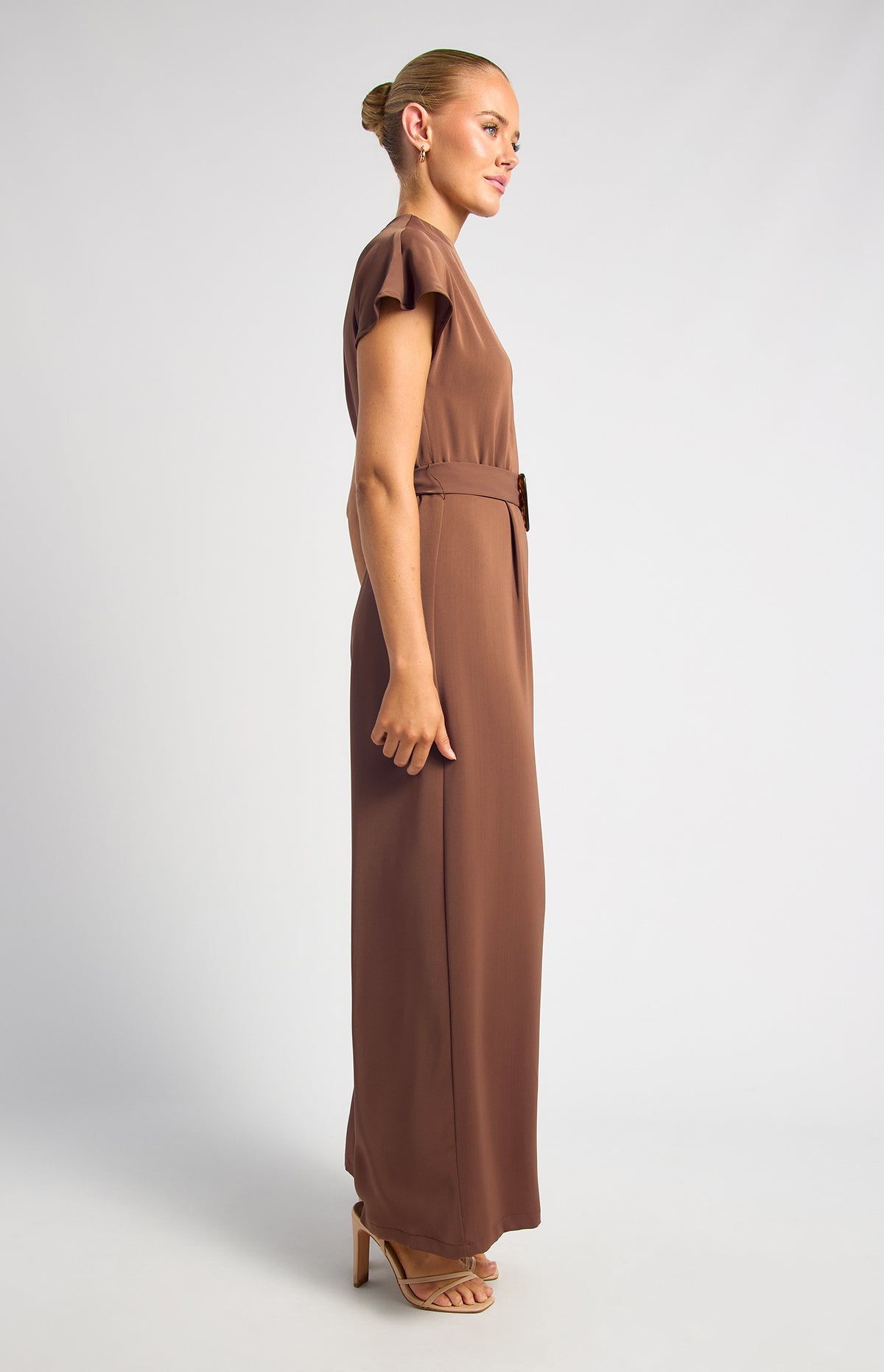 Sybella Jumpsuit - Chocolate