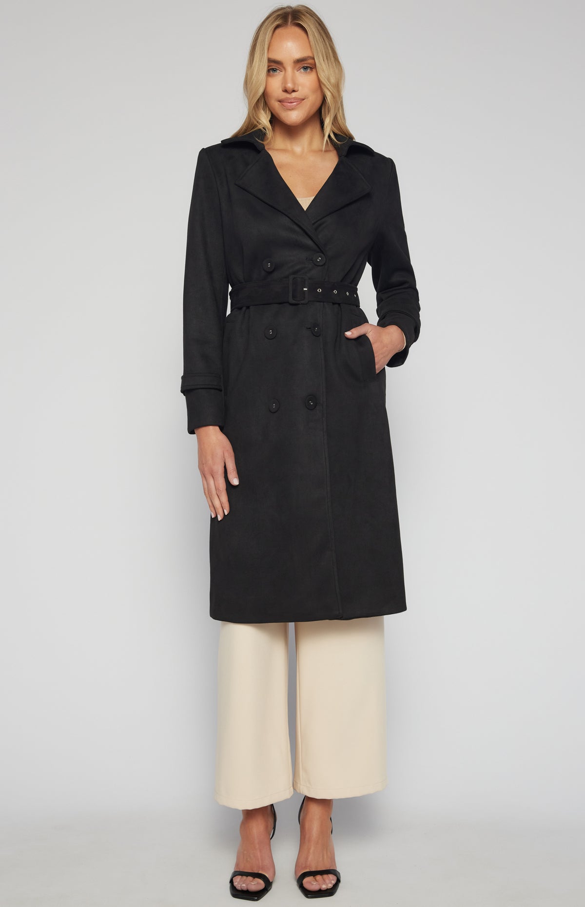 Kyla Trench Coat - Black