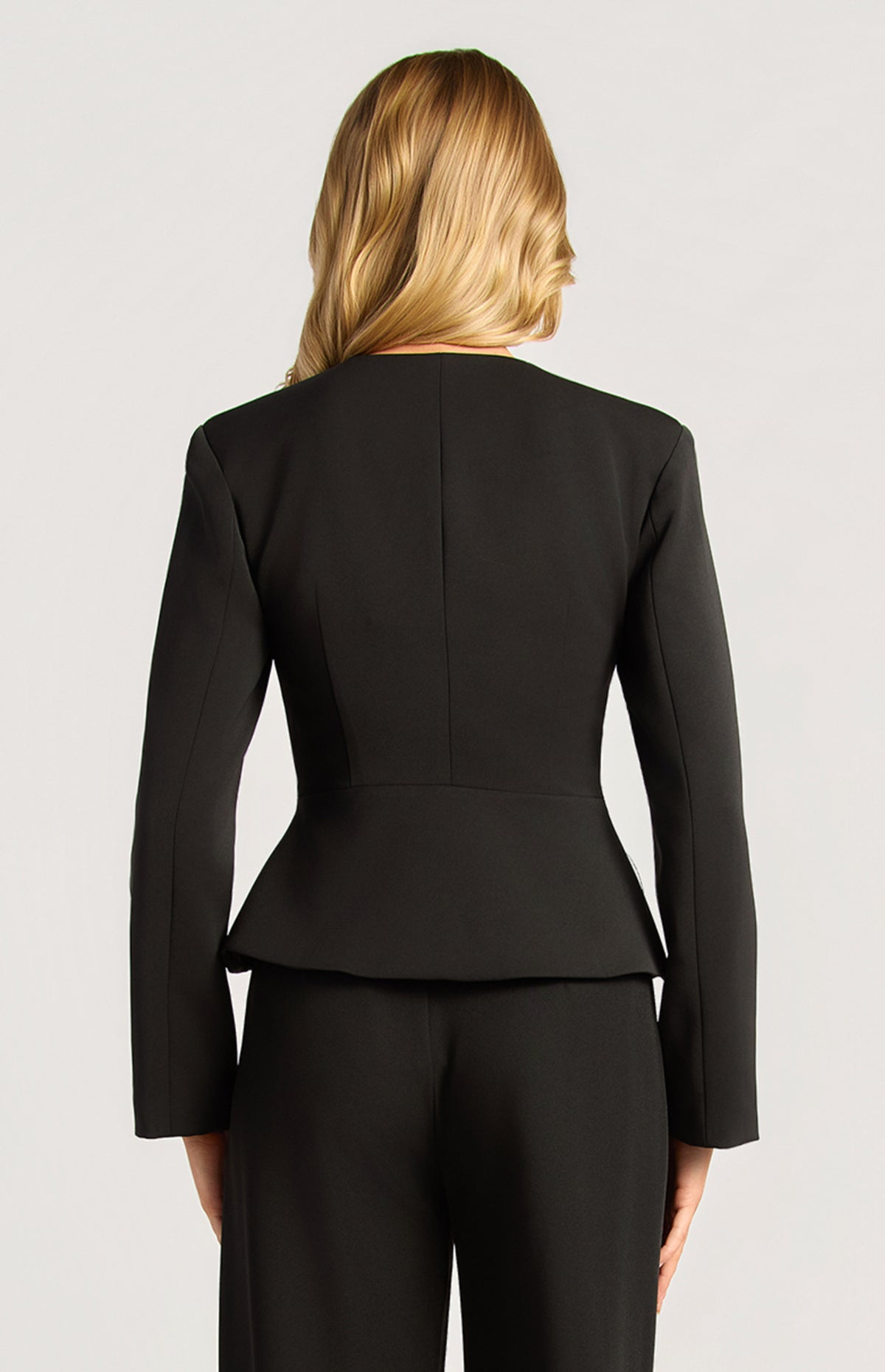 Makaylie Cinch Waist Blazer - Black