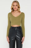 Madilyn Knit Top - Olive