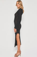 Avalyn Knit Dress - Black