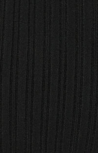 Luella Long Sleeve Knit Midi Dress - Black