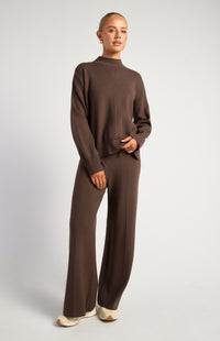 Helena Knit Pants - Espresso