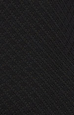 Janelle Round Neckline, Crochet Knit Maxi Dress - Black