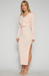 Josey Dress/Cardigan Knit Set - Soft Pink